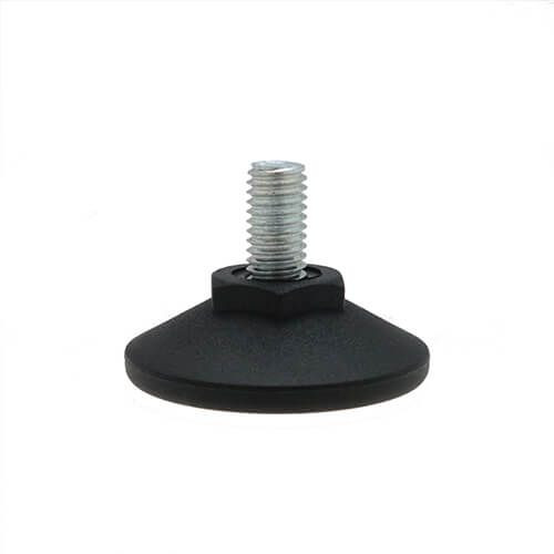 M8 x 22mm Steel Adjustable Foot - 40mm Pozi Base | 250kg Load