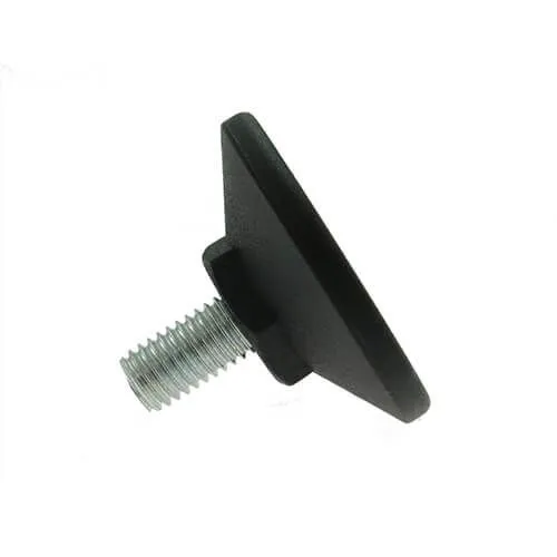 M8 x 22mm Steel Adjustable Foot - 40mm Pozi Base | 250kg Load