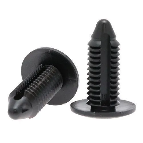 5mm x 17.7mm Fir Tree Clip (1.6mm-12mm Panel Thickness) Black | Nylon