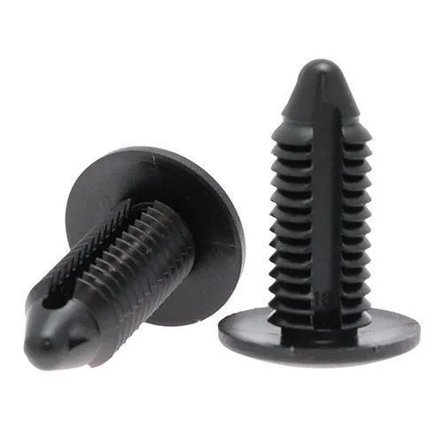 5mm x 12.7mm Fir Tree Clip (1.7mm-8mm Panel Thickness) Black | Nylon