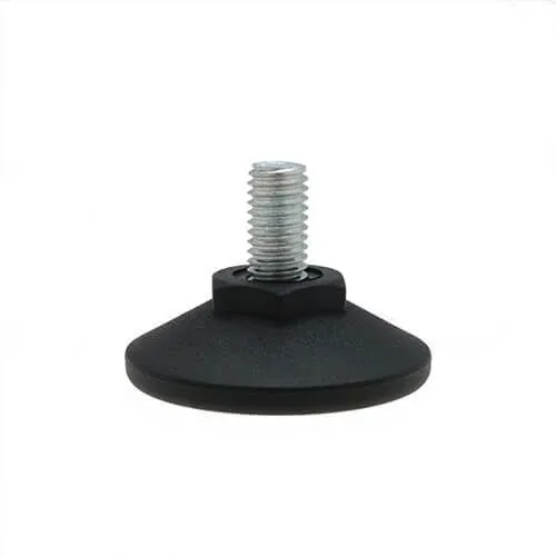 M8 x 32mm Steel Adjustable Foot - 40mm Pozi Base | 250kg Load