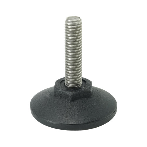 M8 x 32mm Stainless Steel Pozi Adjustable Foot - 40mm Base | 250kg Load