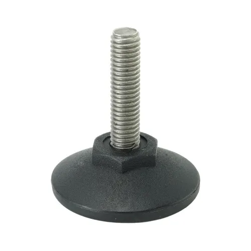 M8 x 32mm Stainless Steel Pozi Adjustable Foot - 40mm Base | 250kg Load
