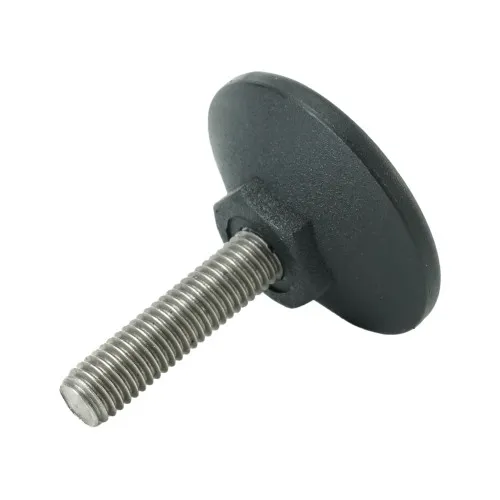 M8 x 32mm Stainless Steel Pozi Adjustable Foot - 40mm Base | 250kg Load