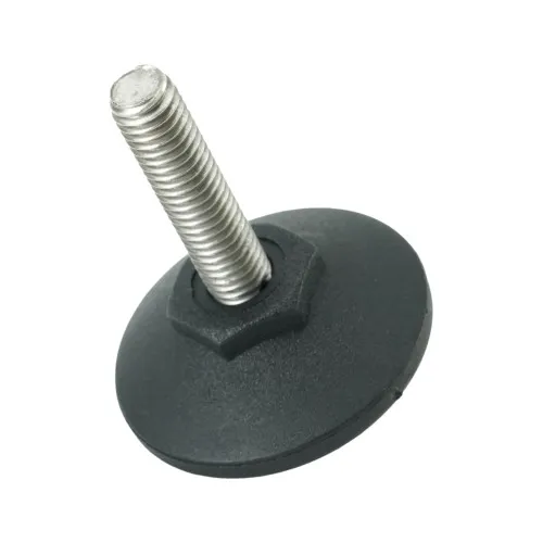 M8 x 32mm Stainless Steel Pozi Adjustable Foot - 40mm Base | 250kg Load