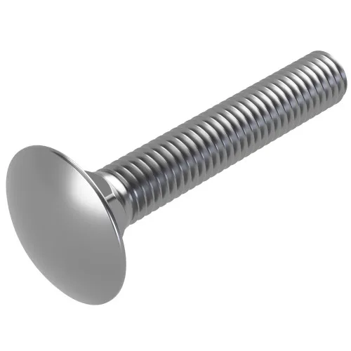 M8 x 35mm Coach Bolt - Full Thread (DIN 603) | Marine Grade A4 Stainless Steel