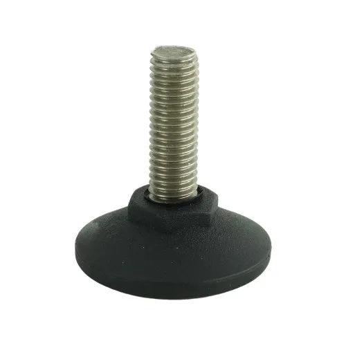 M10 x 32mm Stainless Steel Pozi Adjustable Foot - 40mm Base | 300kg Load