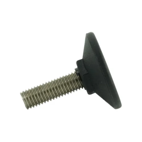 M10 x 32mm Stainless Steel Pozi Adjustable Foot - 40mm Base | 300kg Load