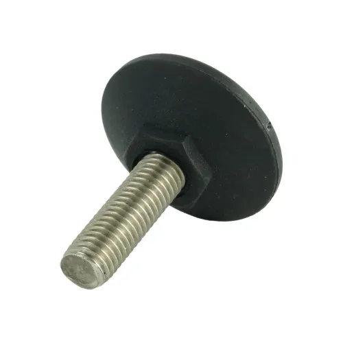 M10 x 32mm Stainless Steel Pozi Adjustable Foot - 40mm Base | 300kg Load