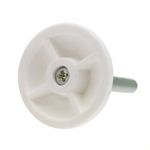 M8 x 80mm Levelling Foot - 25mm White Base