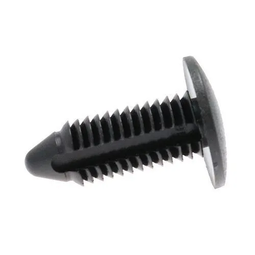 7mm x 27.3mm Fir Tree Clip (0.7mm-20mm Panel Thickness) Black | Nylon