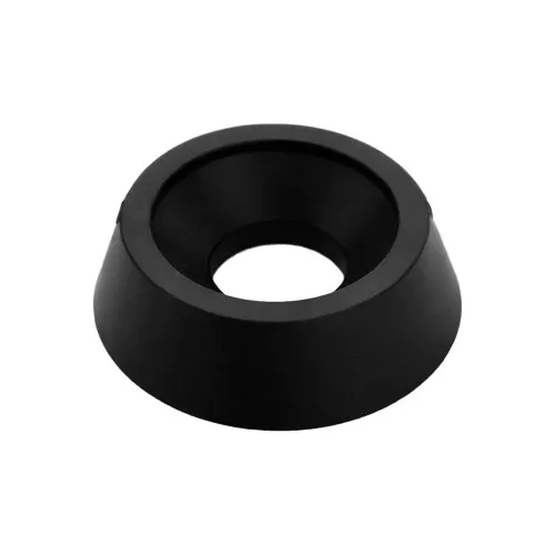 M4 Finishing Washer (12mm OD x 4.3mm ID) Countersunk Tapered | Black Nylon