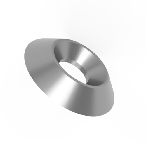 M10 x (11.3mm) 28.3mm (Stamped) Countersunk Finishing Washer - NF E 29-619 | A2 Stainless Steel
