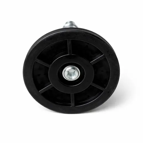 M8 x 40mm Articulated Adjustable Foot (Slotted Head) - 38mm Base | Black Polypropylene & Steel