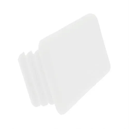 White Rectangular Unistrut End Cap (41mm x 21mm) | LDPE