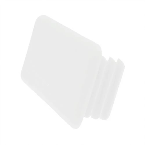 41mm x 21mm Rectangular Unistrut End Caps, White, LDPE