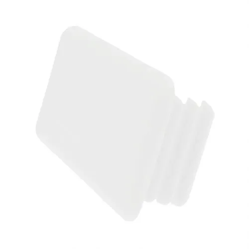 White Rectangular Unistrut End Cap (41mm x 21mm) | LDPE