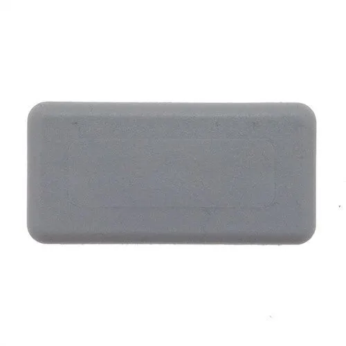 Grey Rectangular Unistrut End Cap (41mm x 21mm) | LDPE