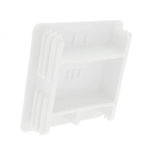White Square Unistrut End Cap (41mm x 41mm) | LDPE
