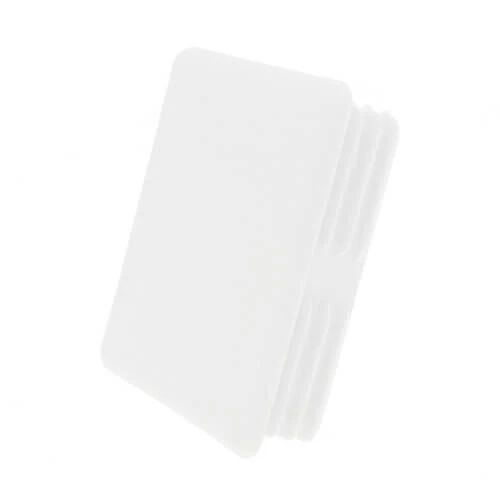 41mm x 41mm Square Unistrut End Caps, White, LDPE