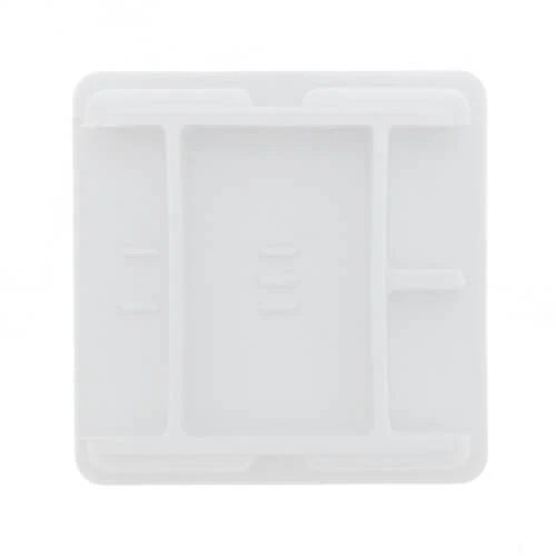 White Square Unistrut End Cap (41mm x 41mm) | LDPE