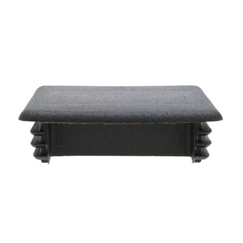 Black Square Unistrut End Cap (41mm x 41mm) | LDPE