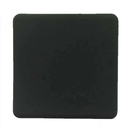 Black Square Unistrut End Cap (41mm x 41mm) | LDPE