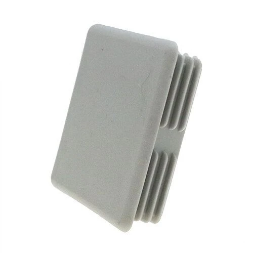 Grey Square Unistrut End Cap (41mm x 41mm) | LDPE