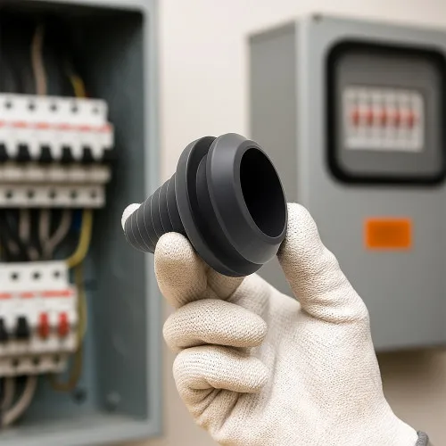 Stepped Rubber Grommets - 21mm Hole Diameter - 27.5mm Length - PVC