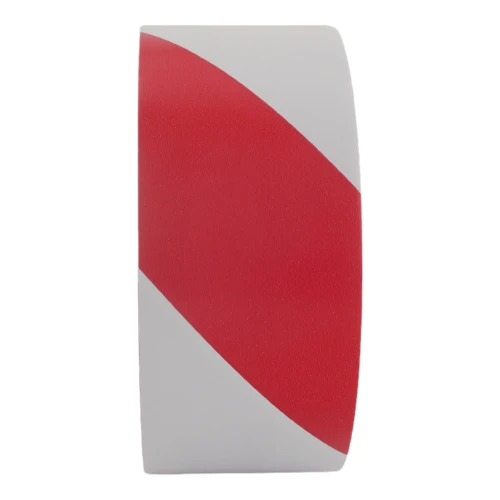 50mm Red & White Hazard Tape (33m) | Barrier Warning Safety Tape
