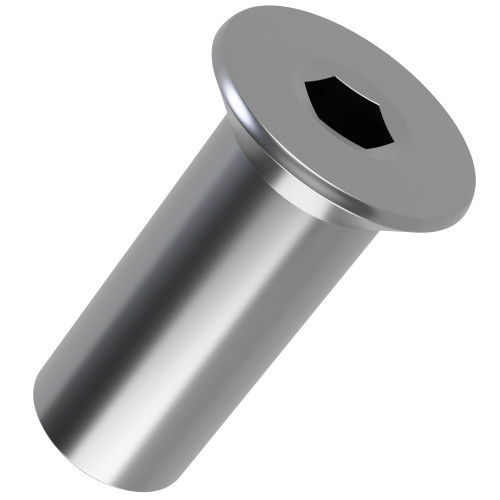 M5 x 15.00mm Hex Socket Countersunk Barrel Nut | A1 Stainless Steel