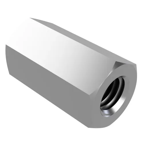 M8 x 40mm Hex Coupling Nut (DIN 6334) | A2 Stainless Steel