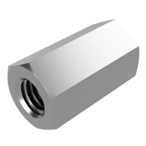 M12 x 36mm Height - Studding Connector Nuts - Steel DIN - DIN 6334 | Vital Parts