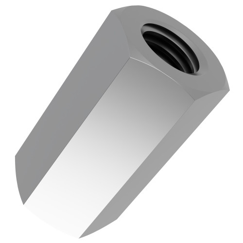 M24 x 72mm Hex Coupling Nut (DIN 6334) | A2 Stainless Steel