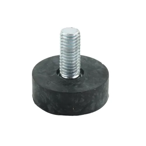 M8 x 18mm Straight Rubber Adjustable Feet | Vital Parts