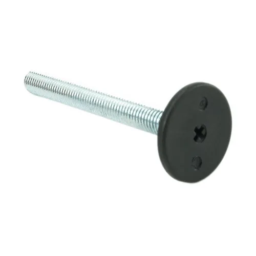 M12 x 102mm Steel Adjustable Foot - 40mm Pozi Base | 500kg Load