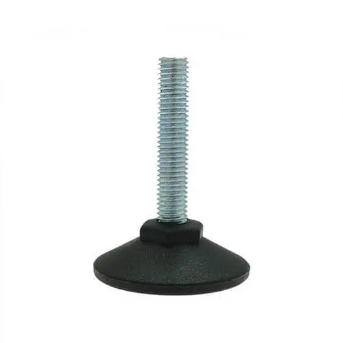 M10 x 48mm Steel Adjustable Foot - 50mm Pozi Base | 300kg Load