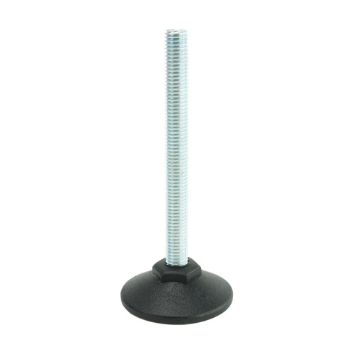 M10 x 98mm Steel Adjustable Foot - 50mm Pozi Base | 300kg Load