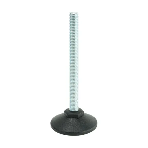 M10 x 98mm Steel Adjustable Foot - 50mm Pozi Base | 300kg Load