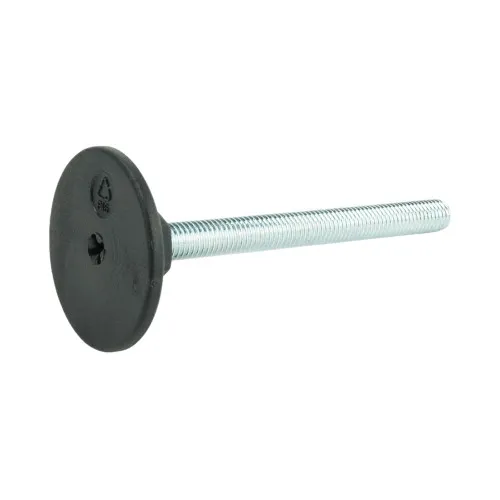 M10 x 98mm Steel Adjustable Foot - 50mm Pozi Base | 300kg Load