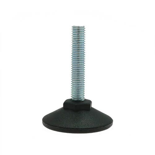 M12 x 48mm Stainless Steel Pozi Adjustable Foot - 50mm Base | 500kg Load