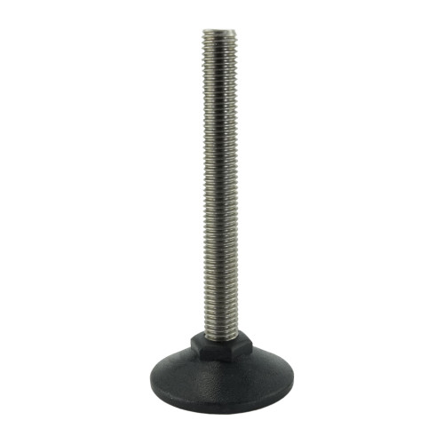 M12 x 98mm Steel Adjustable Foot - 50mm Pozi Base | 500kg Load