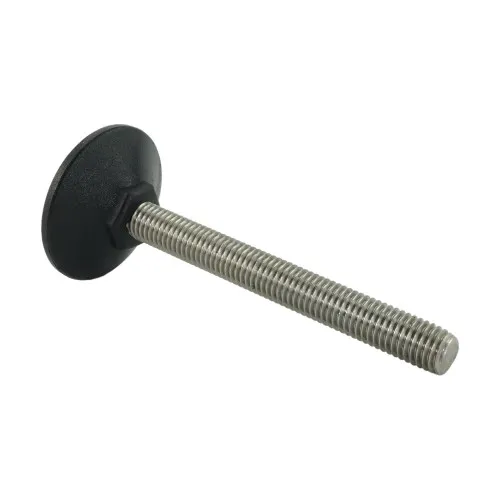 M12 x 98mm Steel Adjustable Foot - 50mm Pozi Base | 500kg Load