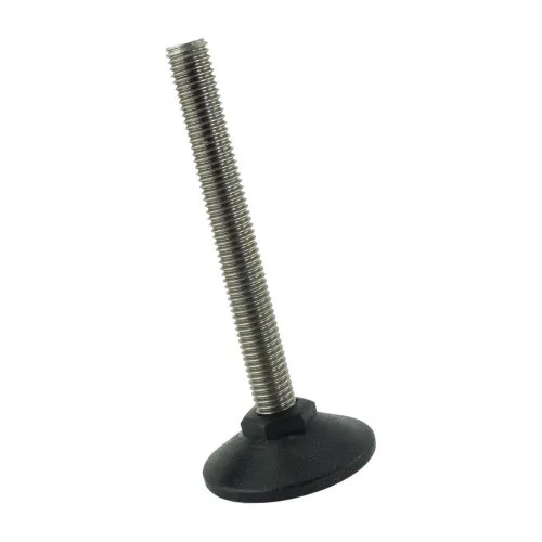 M12 x 98mm Steel Adjustable Foot - 50mm Pozi Base | 500kg Load
