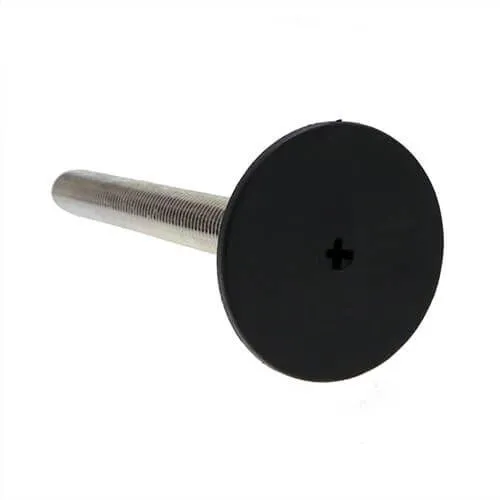 M12 x 98mm Stainless Steel Pozi Adjustable Foot - 50mm Base | 500kg Load