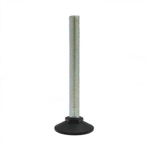 M12 x 46mm Steel Adjustable Foot - 60mm Pozi Base | 500kg Load