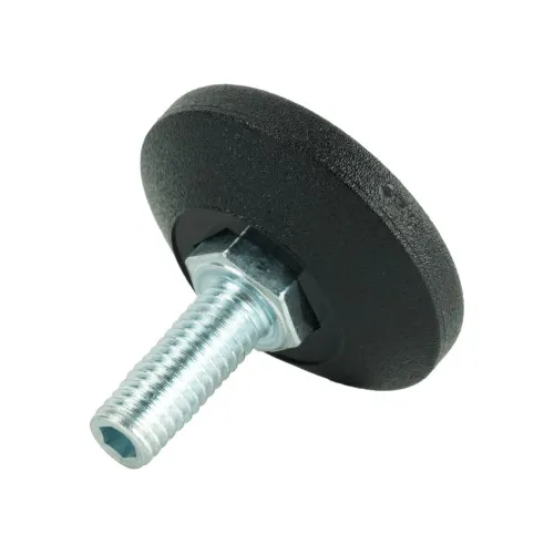 M8 x 20mm Allen Key Adjustable Foot - 38mm Base | 400kg Load