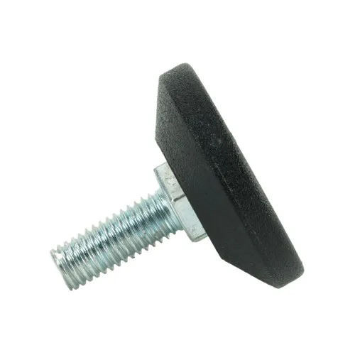 M8 x 20mm Allen Key Adjustable Foot - 38mm Base | 400kg Load