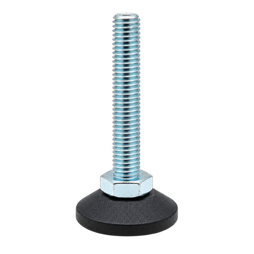 M10 x 40mm Allen Key Adjustable Foot - 38mm Base | 550kg Load