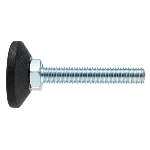 M10 x 40mm Allen Key Adjustable Foot - 38mm Base | 550kg Load